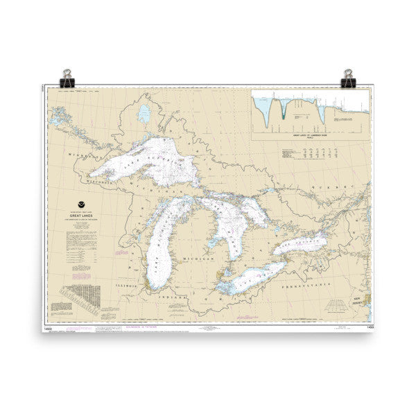 Great Lakes Navigation Poster