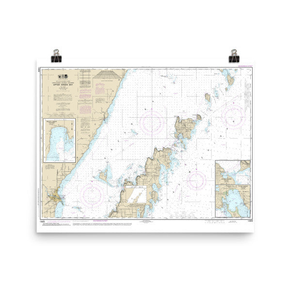 Upper Green Bay, Lake Michigan Poster