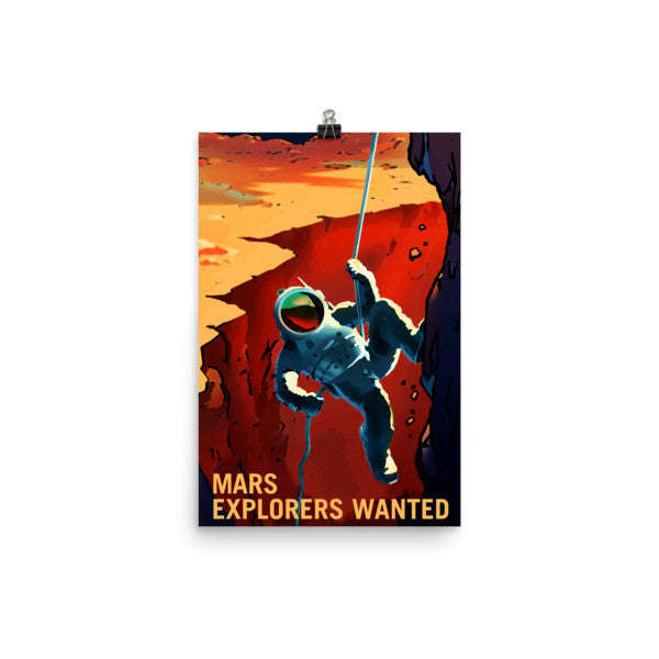 Mars - Explorers Wanted Poster