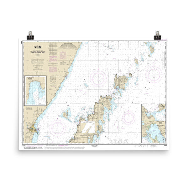 Upper Green Bay, Lake Michigan Poster