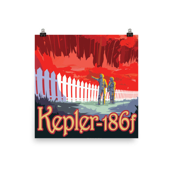 Kepler 186f - Grass is Redder Poster