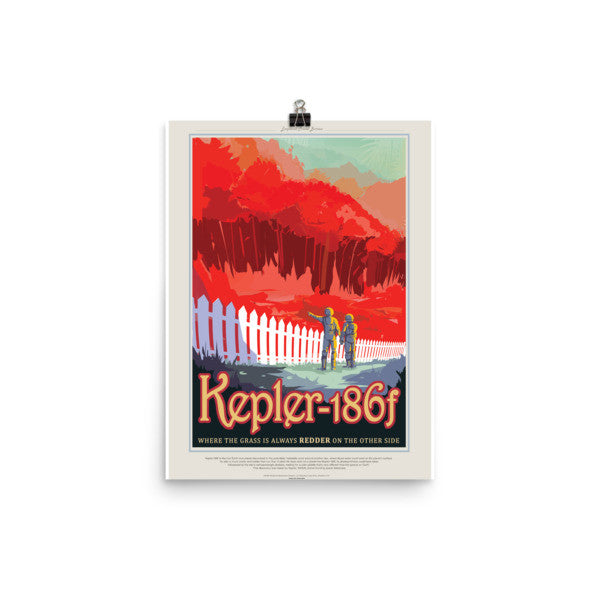 Kepler 186f - Grass is Redder Poster