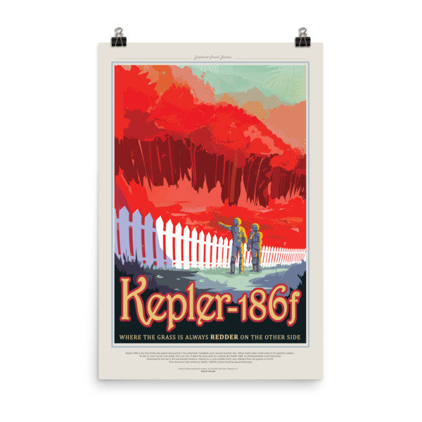 Kepler 186f - Grass is Redder Poster